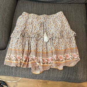 Floral Bohemian Skirt